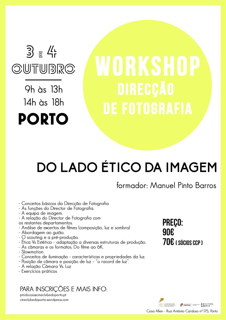 workshop cinematografia