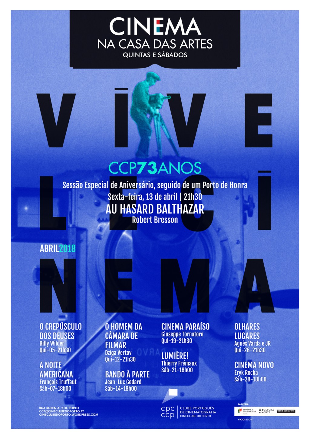 CINEMA NA CASA DAS ARTES |&nbsp;ABRIL’18