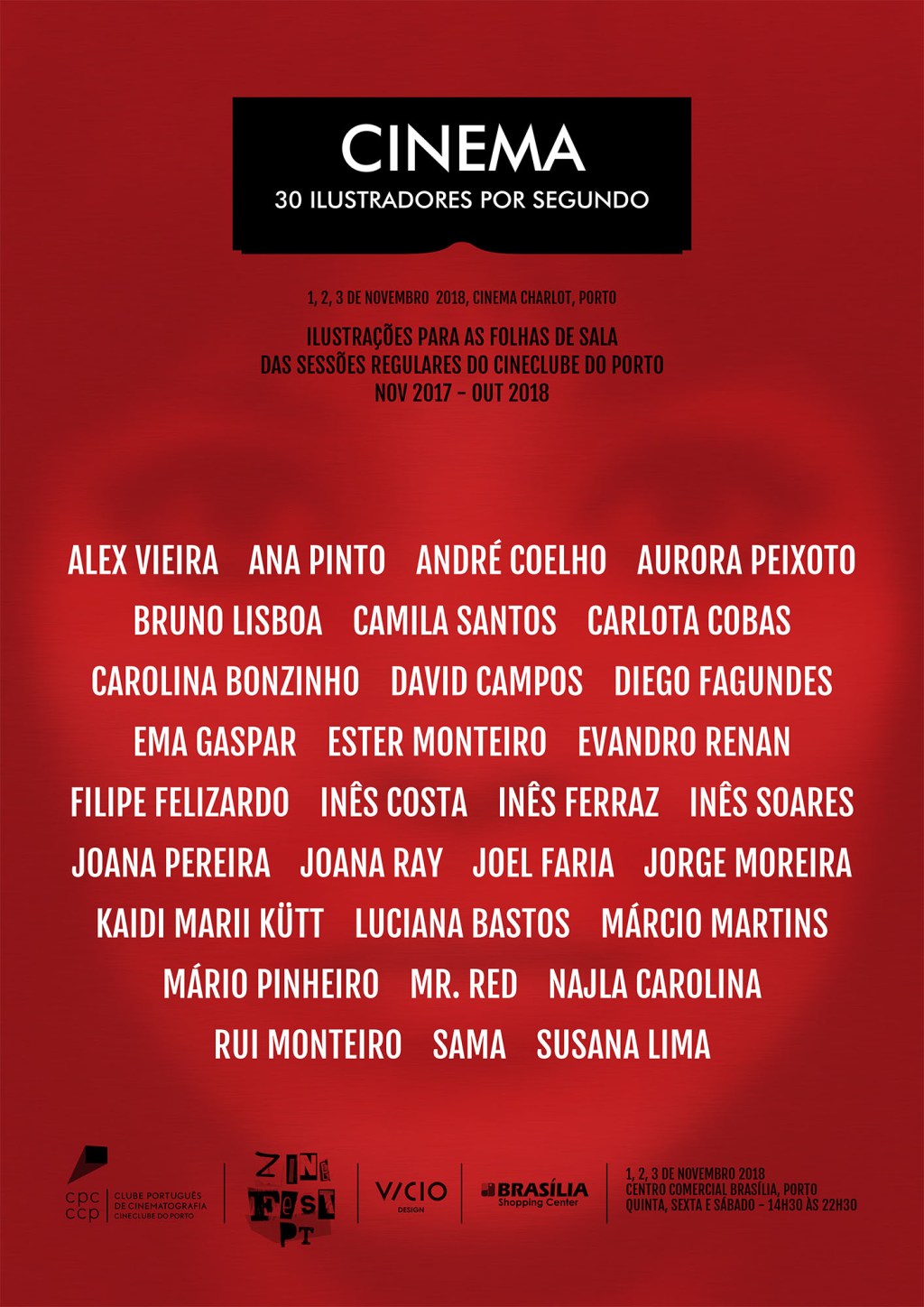 Exposição no Zinefest (1,2 e 3 nov) & Cinema no Charlot  a 2 de&nbsp;novembro