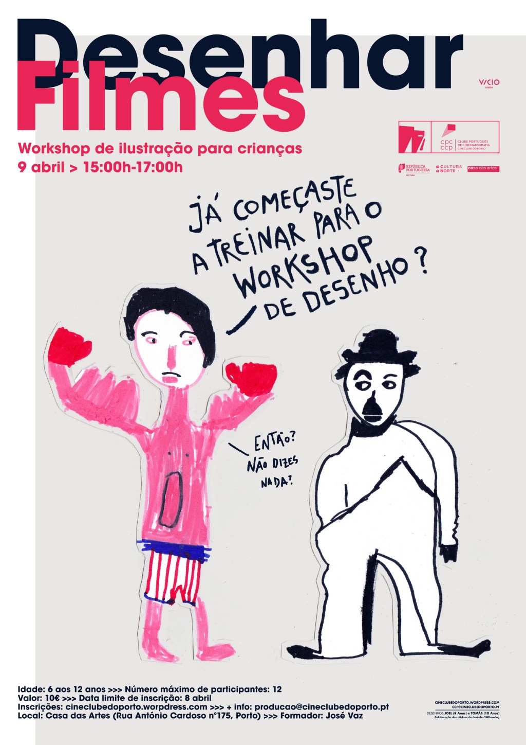 DESENHAR FILMES – workshop de ilustração para crianças | 9 de abril |&nbsp;15h-17h