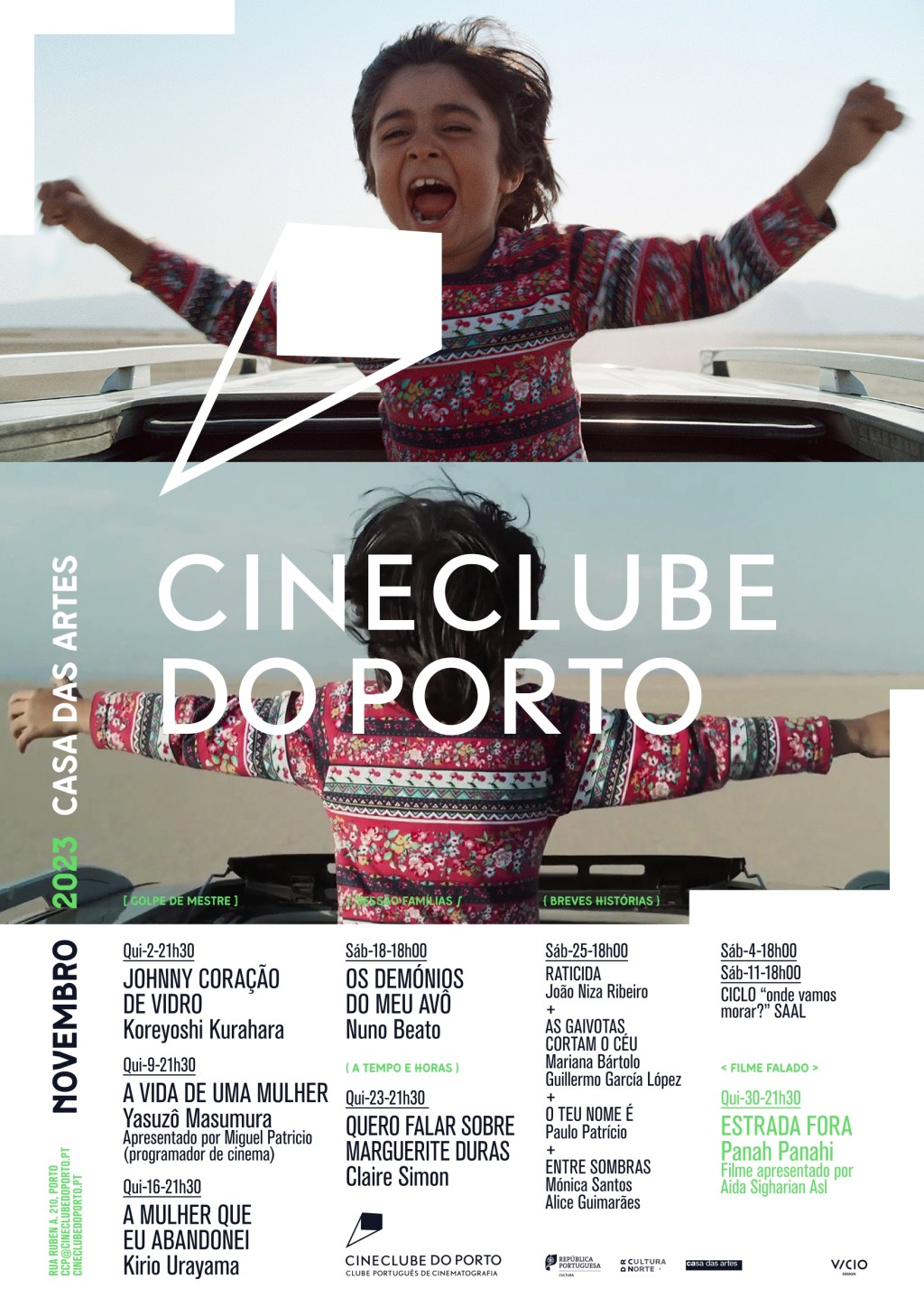 Cinema na Casa das Artes – novembro’23