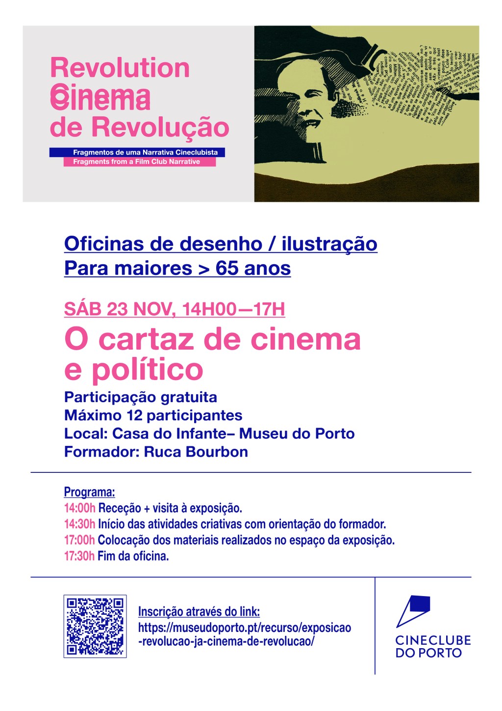 OFICINA DE ILUSTRAÇÃO +65 anos | 23 de novembro | Casa do&nbsp;Infante